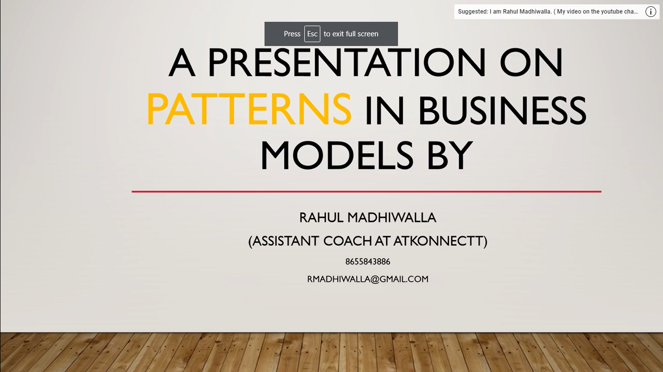 Five step procedure to Identify your right Business Model pattern for your organization.